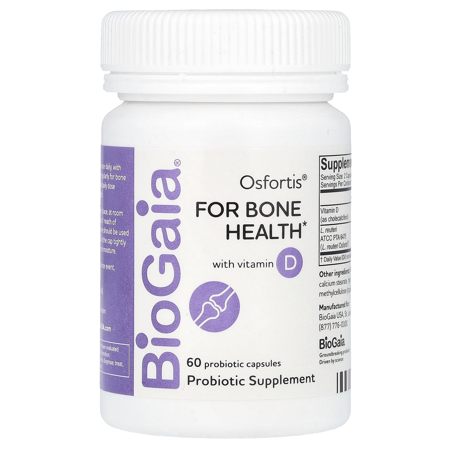 BioGaia, Osfortis with Vitamin D, 60 Probiotic Capsules