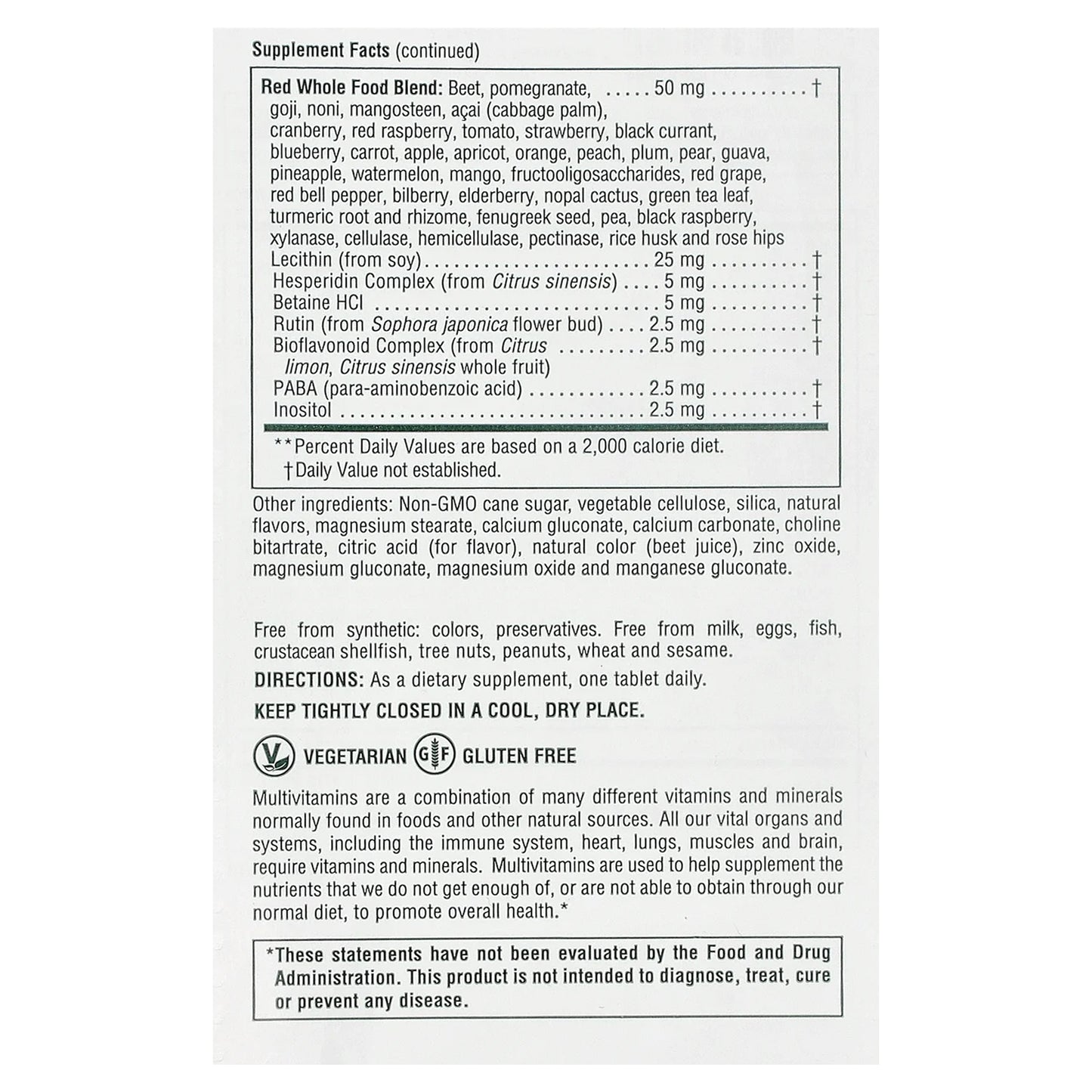 NaturesPlus, Adult's Chewable Multivitamin & Mineral, Exotic Red Berry, 90 Tablets