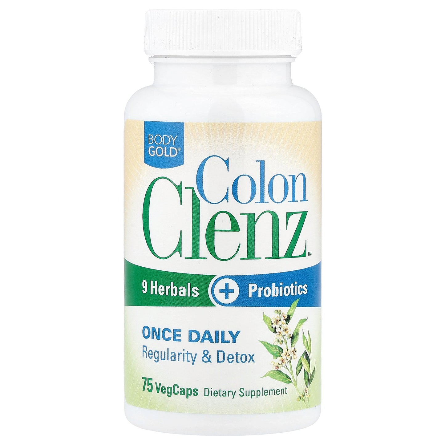 BodyGold, Colon Clenz™, 75 VegCaps