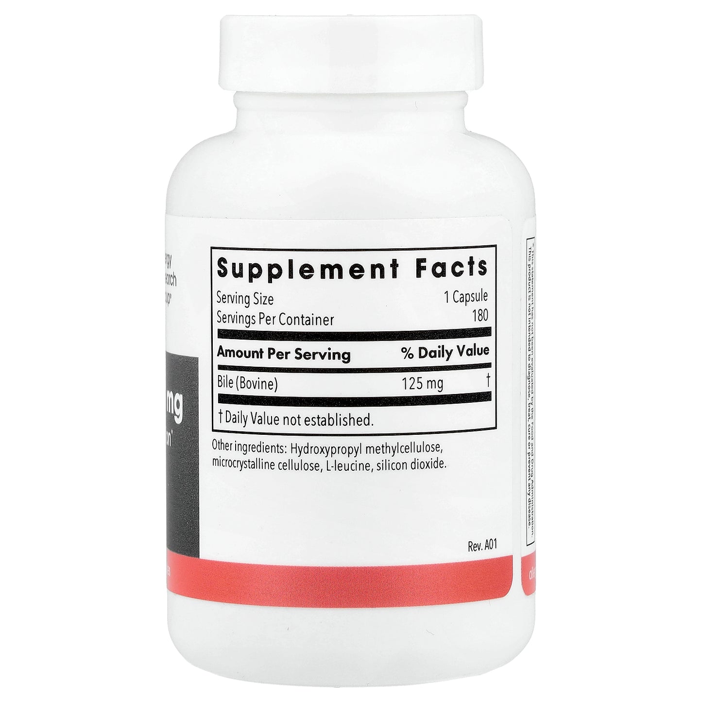 Allergy Research Group, Ox Bile, 125 mg, 180 Vegetarian Capsules