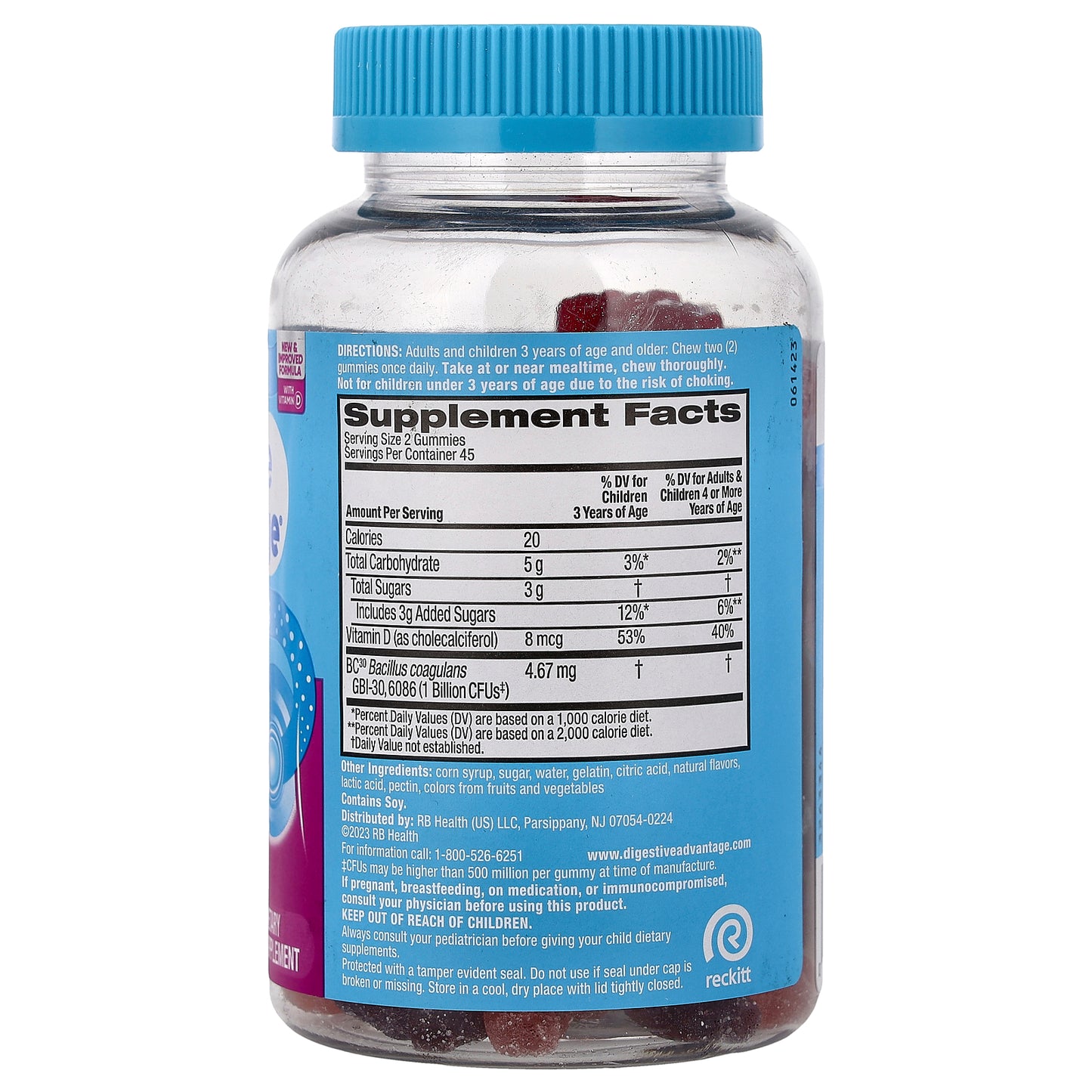 Schiff, Digestive Advantage®, Daily Probiotics Gummies, Natural Superfruit, 90 Gummies