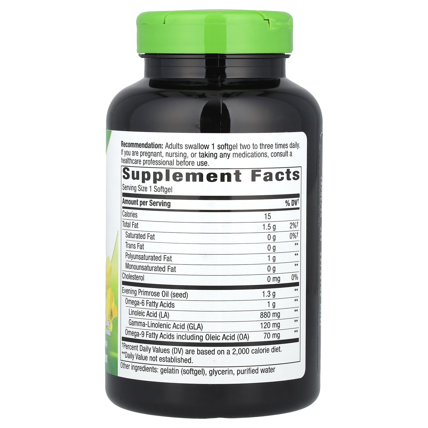 Nature's Way, Evening Primrose, Cold-Pressed Oil, 1,300 mg, 120 Softgels