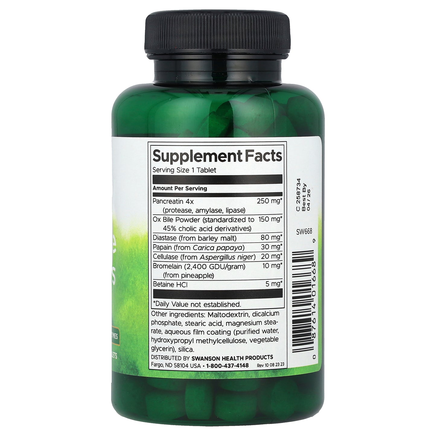 Swanson, Digestive Enzymes, 180 Tablets