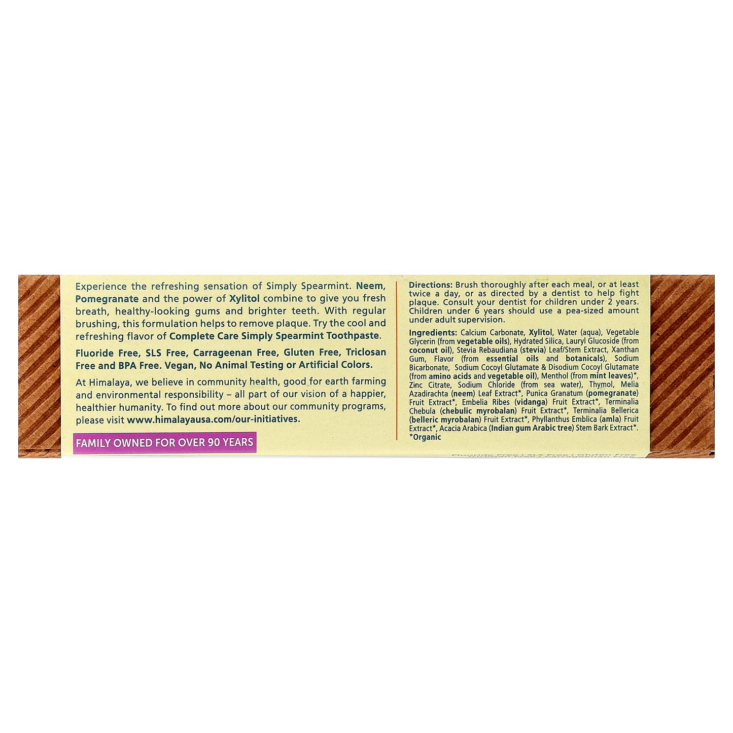 Himalaya, Botanique, Complete Care Toothpaste, Simply Spearmint, 5.29 oz (150 g)