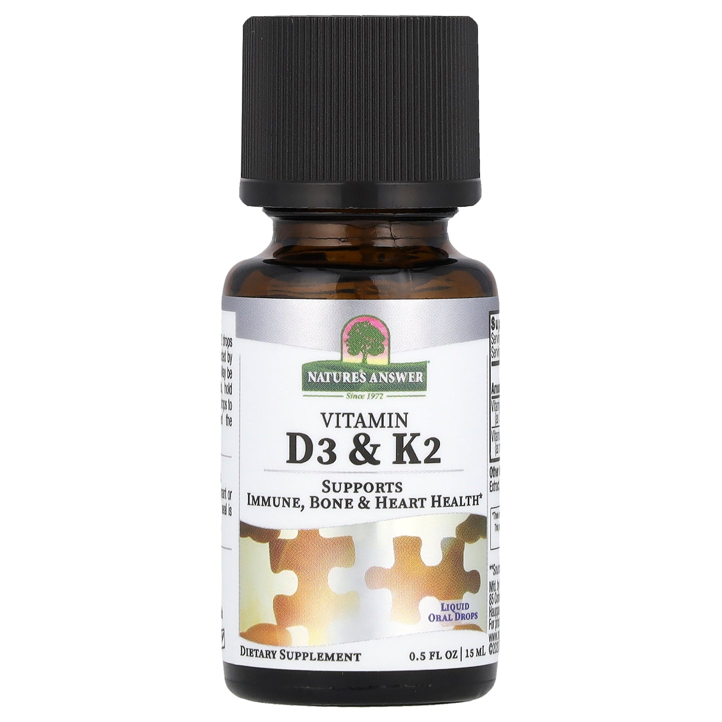 Nature's Answer, Vitamin D3 & K2, 0.5 fl oz (15 ml)