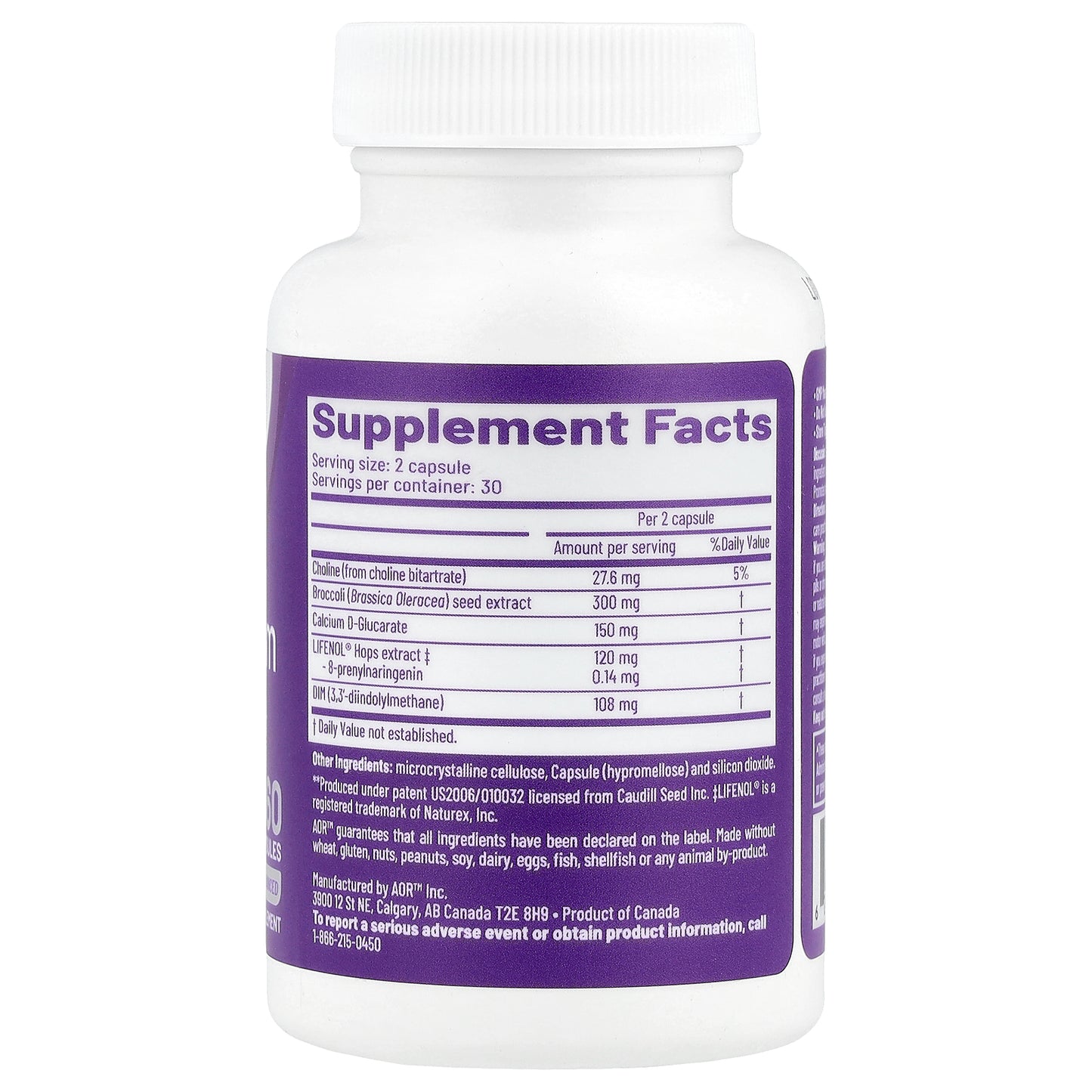 Advanced Orthomolecular Research AOR, Estro Freedom, 60 Capsules