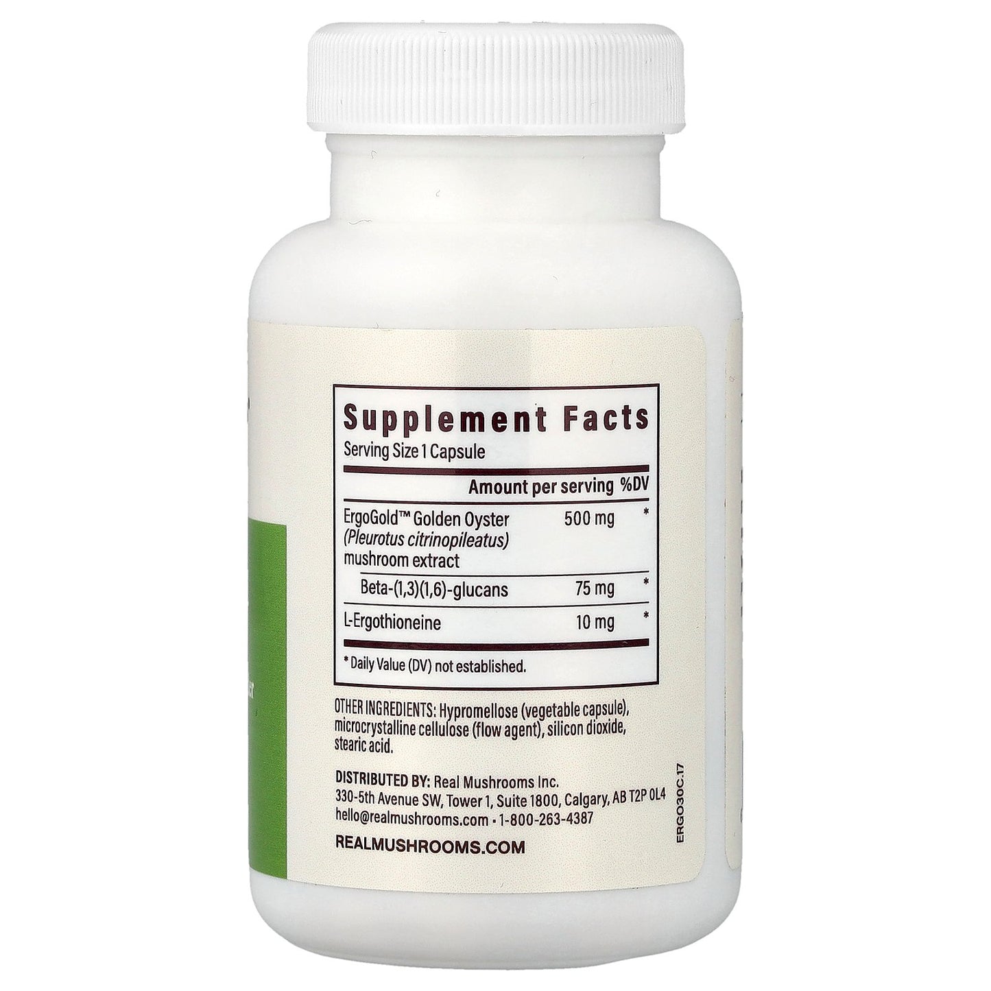 Real Mushrooms, ERGO + L-Ergothioneine, 60 Capsules