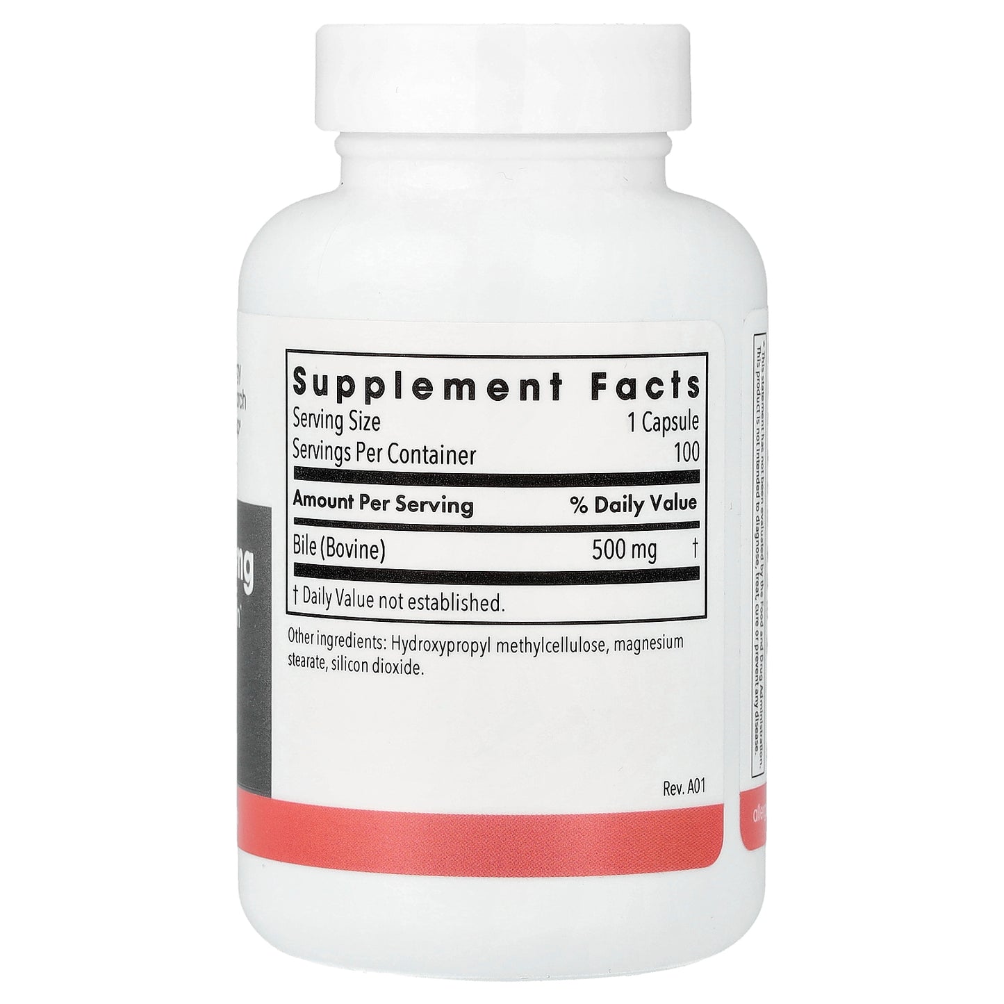 Allergy Research Group, Ox Bile, 500 mg, 100 Vegetarian Capsules