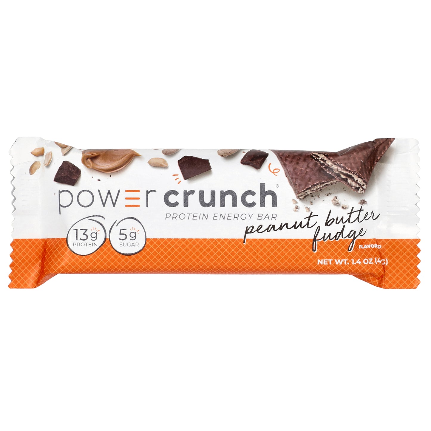 BNRG, Power Crunch®, Protein Energy Bar, Peanut Butter Fudge, 12 Bars, 1.4 oz (40 g) Each