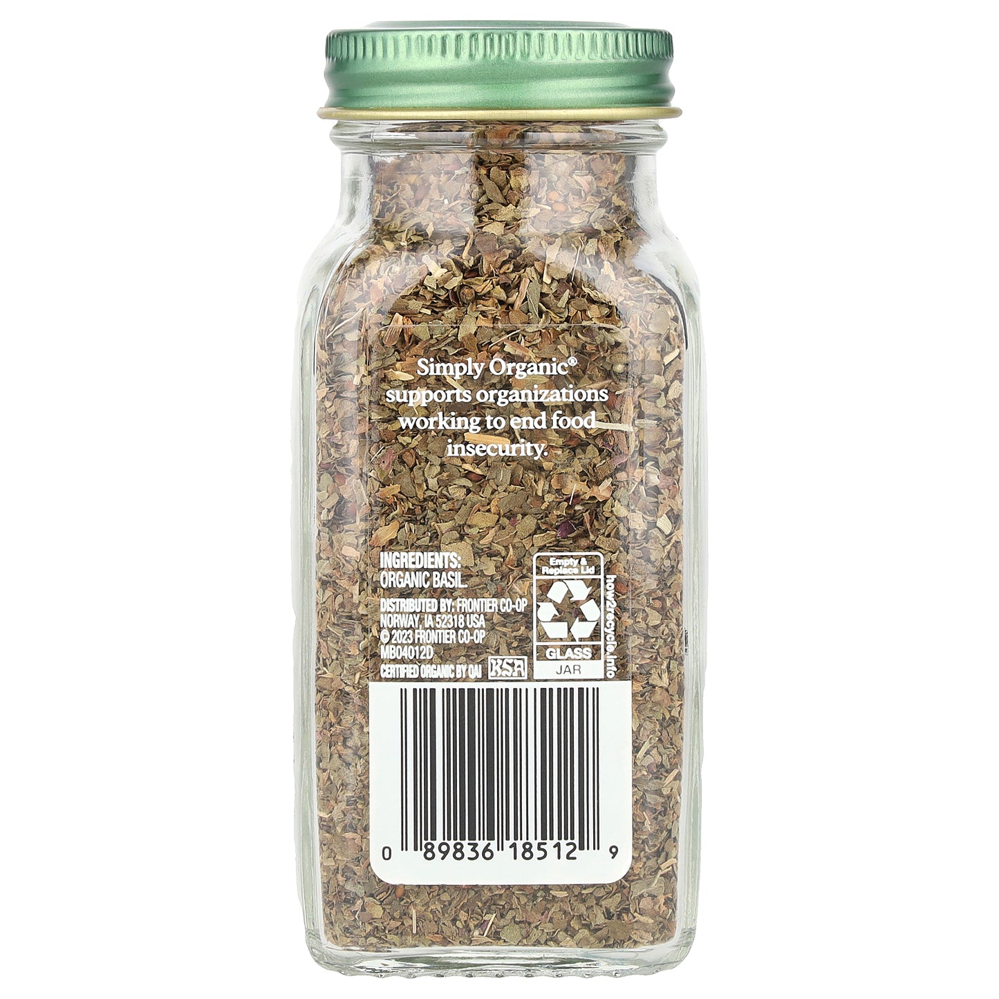 Simply Organic, Basil, 0.54 oz (15 g)