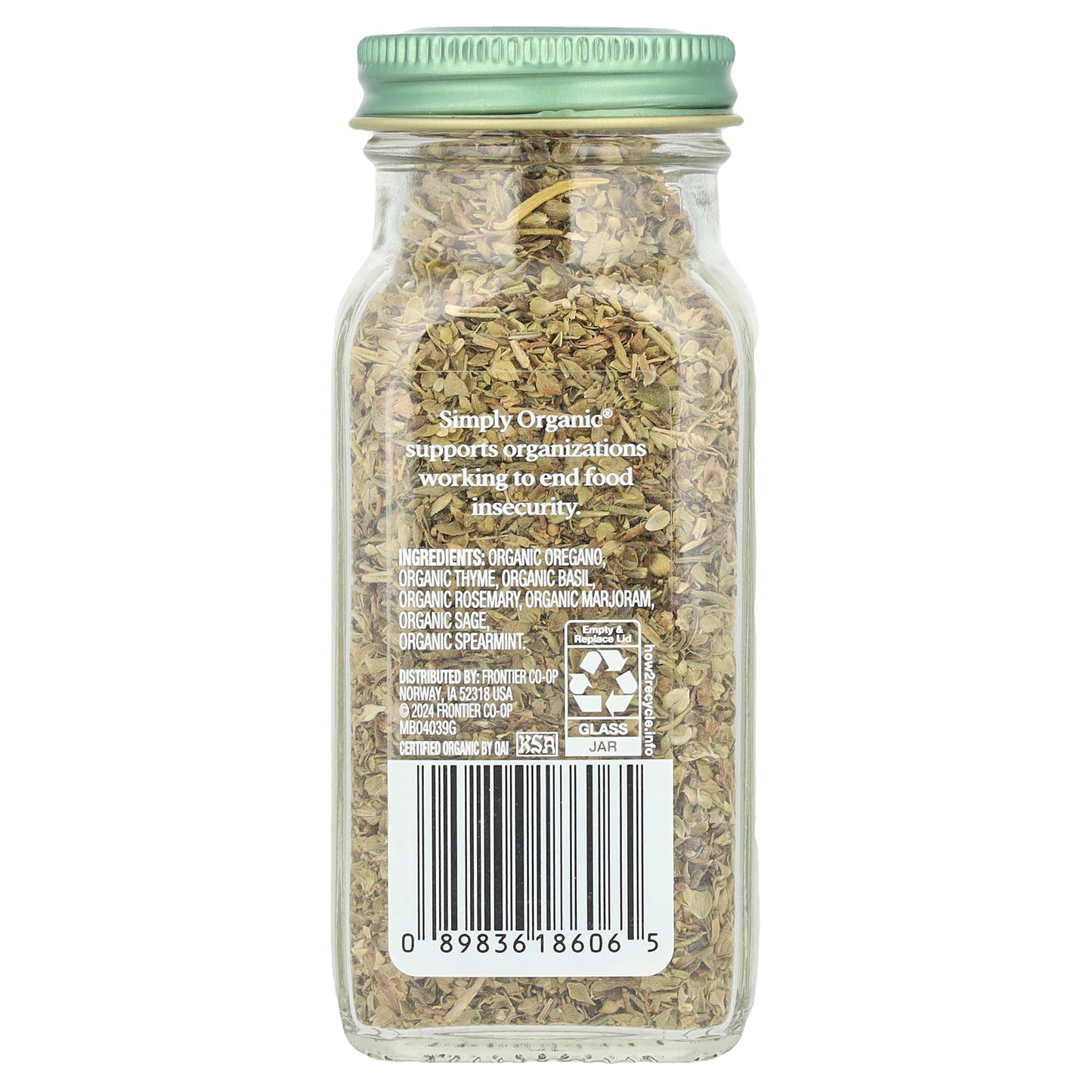 Simply Organic, Italian Seasoning, 0.95 oz (27 g)