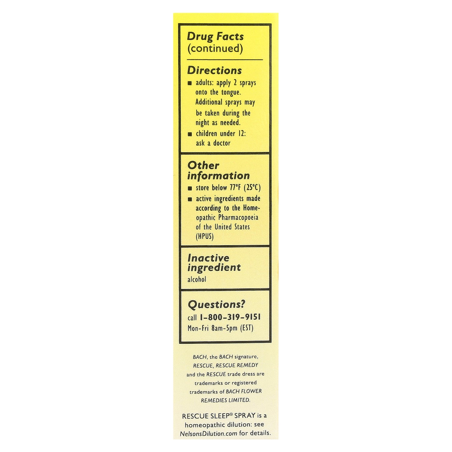 Bach, Rescue Sleep® Spray, 0.7 fl oz (20 ml)