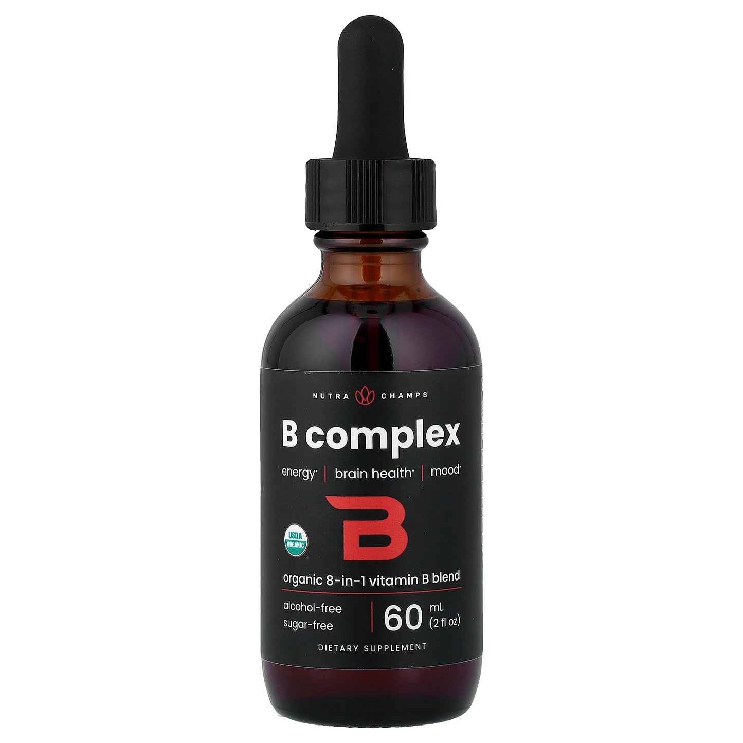 NutraChamps, 8-In-1 B Complex, Raspberry, 2 fl oz (60 ml)