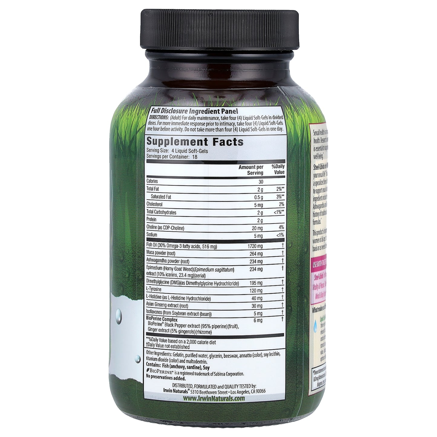 Irwin Naturals, Steel-Libido® for Women, 75 Liquid Soft-Gels