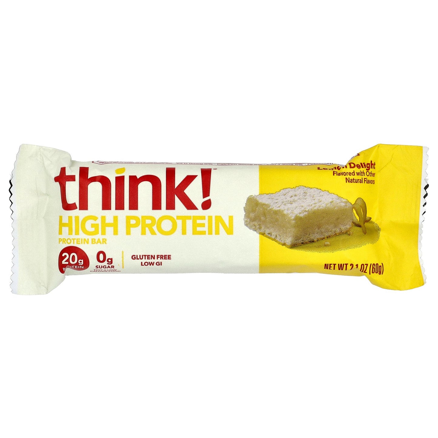 Think !, High Protein Bars, Lemon Delight, 10 Bars, 2.1 oz (60 g) Each