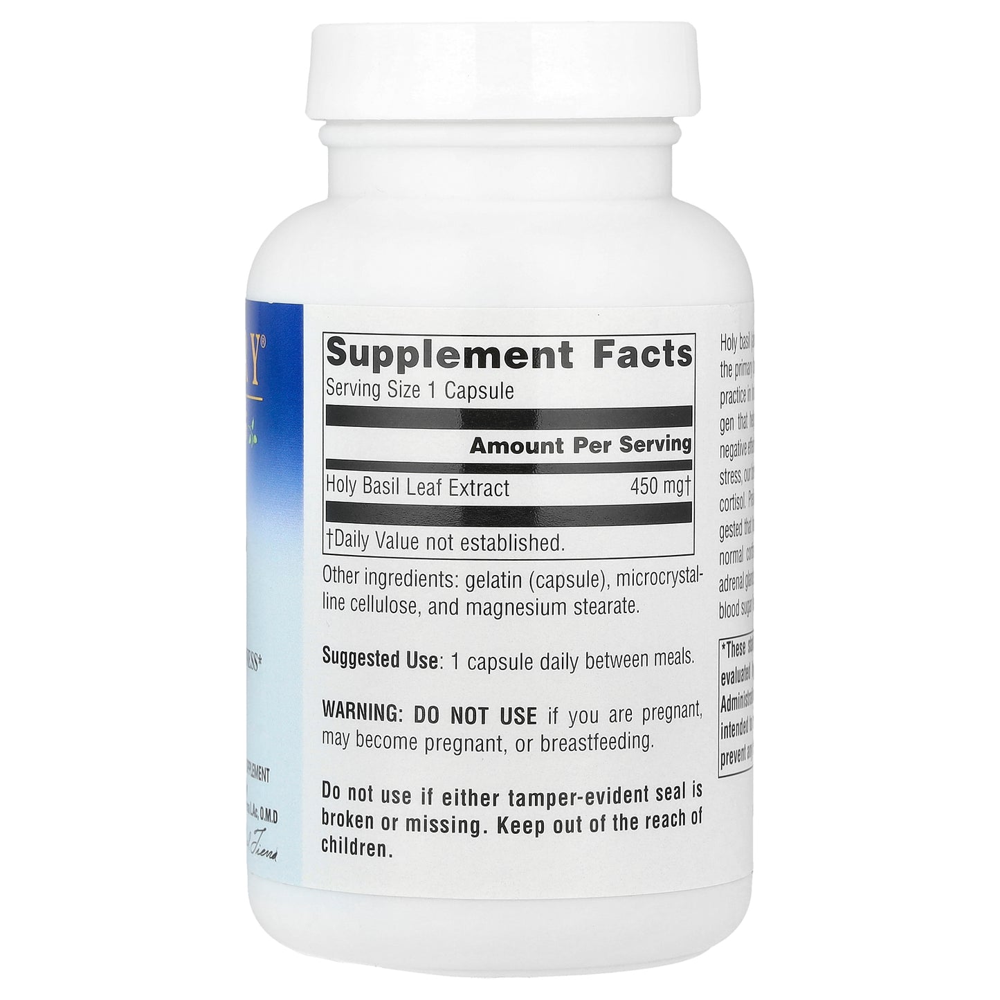 Planetary Herbals, Holy Basil Extract, 450 mg, 120 Capsules