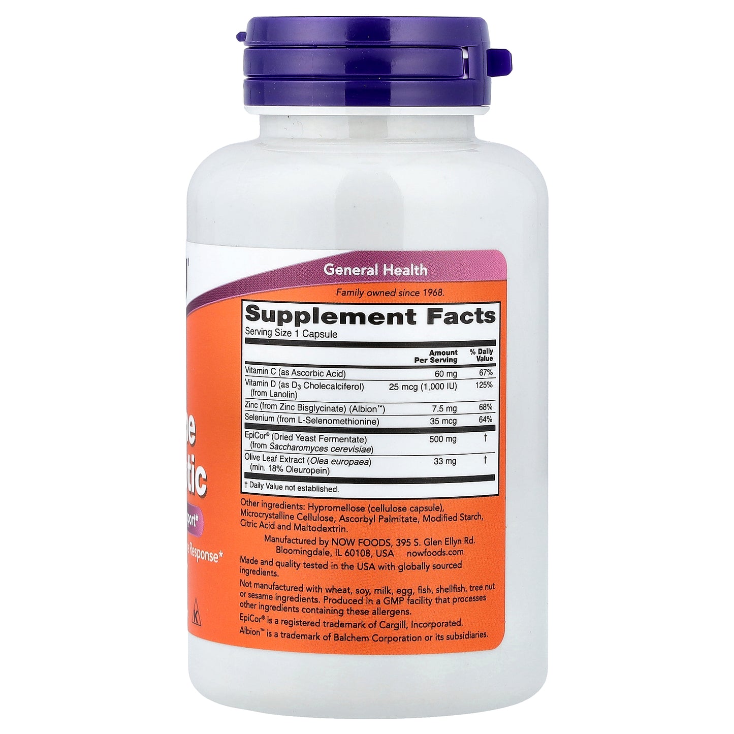 NOW Foods, Immune PostBiotic, 60 Capsules