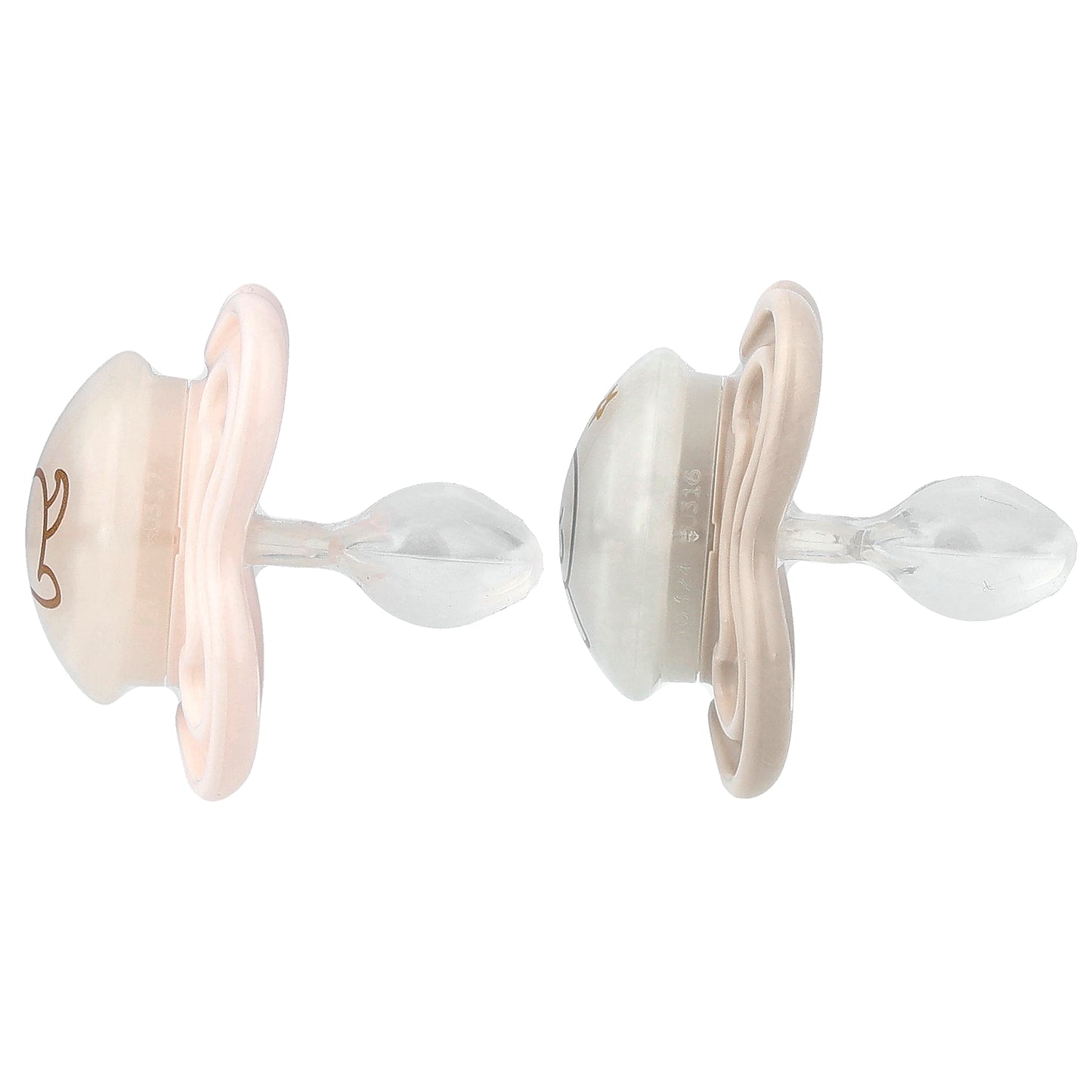 MAM, Supreme Night Pacifier, 0-6 Months, Pink & Grey , 2 Count