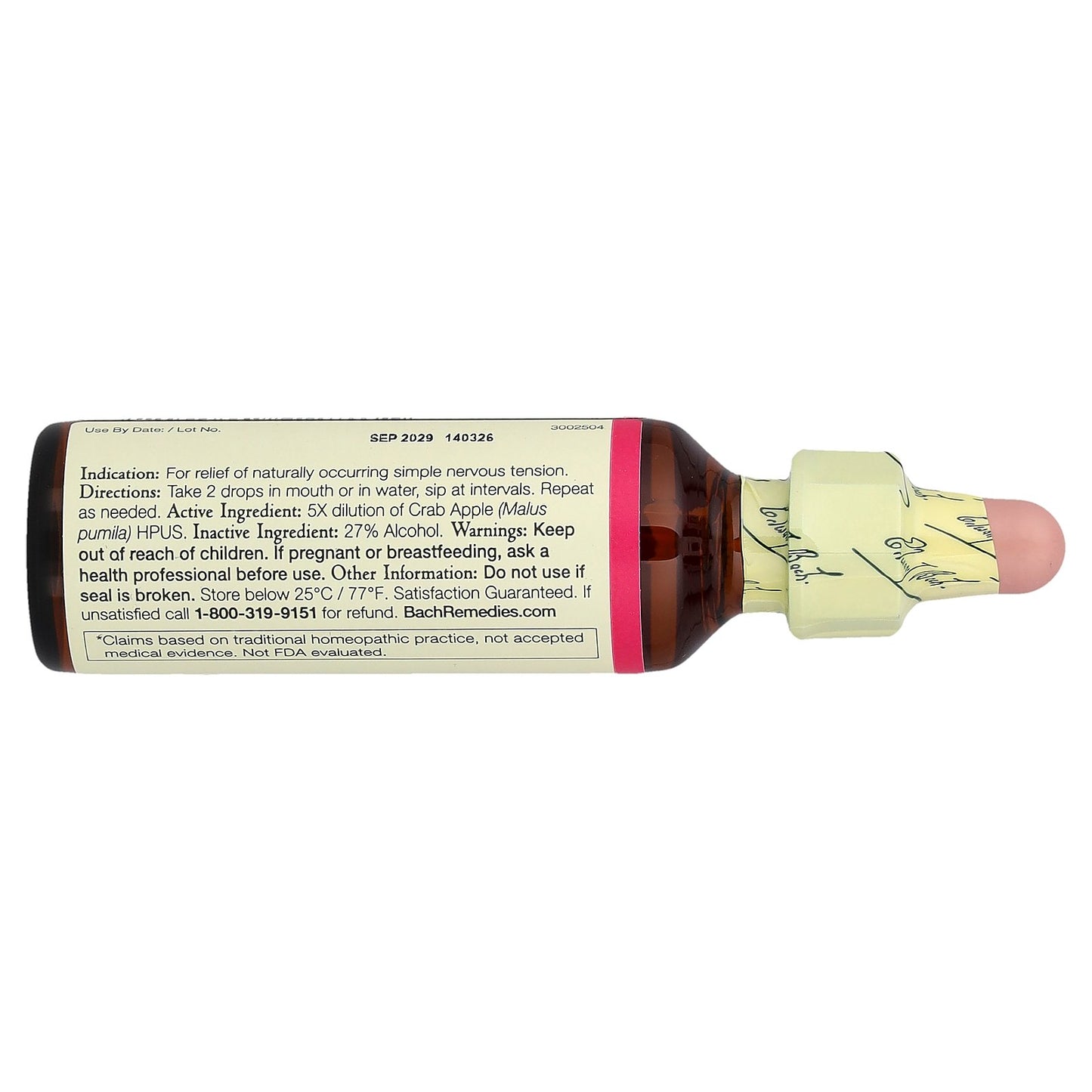 Bach, Original Flower Remedies, Crab Apple, 0.7 fl oz (20 ml)