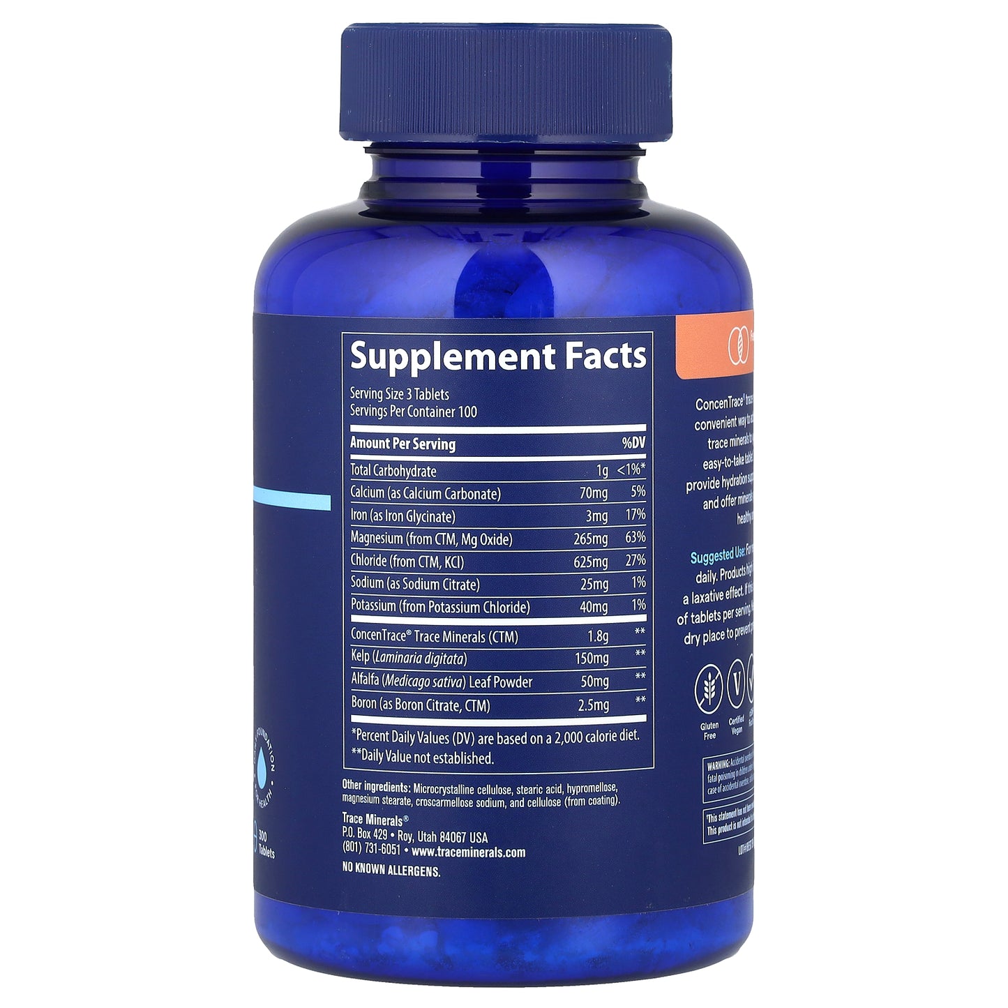 ConcenTrace®, Trace Mineral Tablets, 300 Tablets