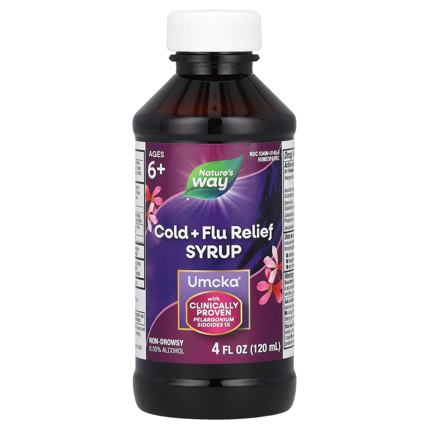 Nature's Way, Umcka®, Cold + Flu Relief, Ages 6+, Berry, 4 fl oz (120 ml)