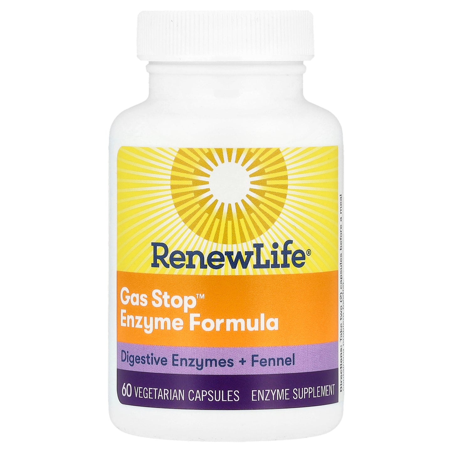 Renew Life, Gas Stop™ Enzyme Formula, 60 Vegetarian Capsules