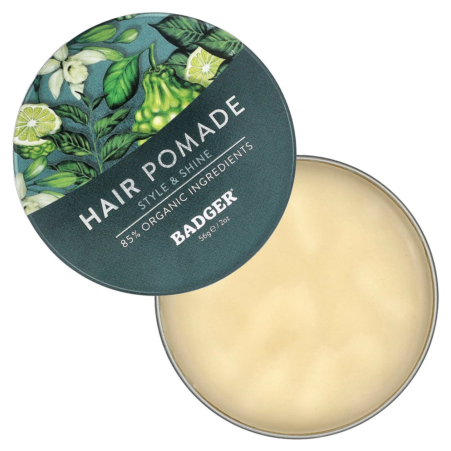 Badger, Hair Pomade, For All Hair, Vanilla & Bergamot, 2 oz (56 g)