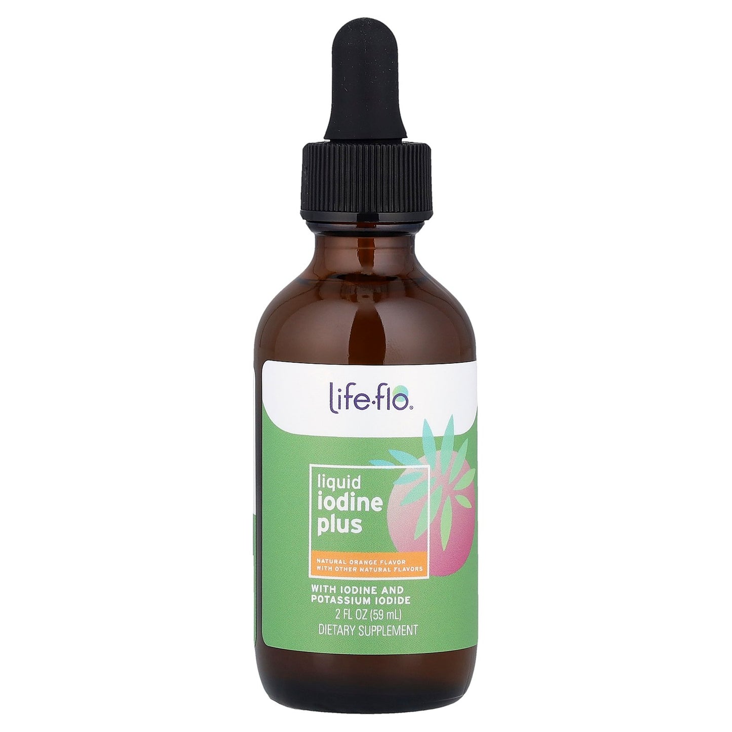Life-flo, Liquid Iodine Plus, Natural Orange, 2 fl oz (59 ml)