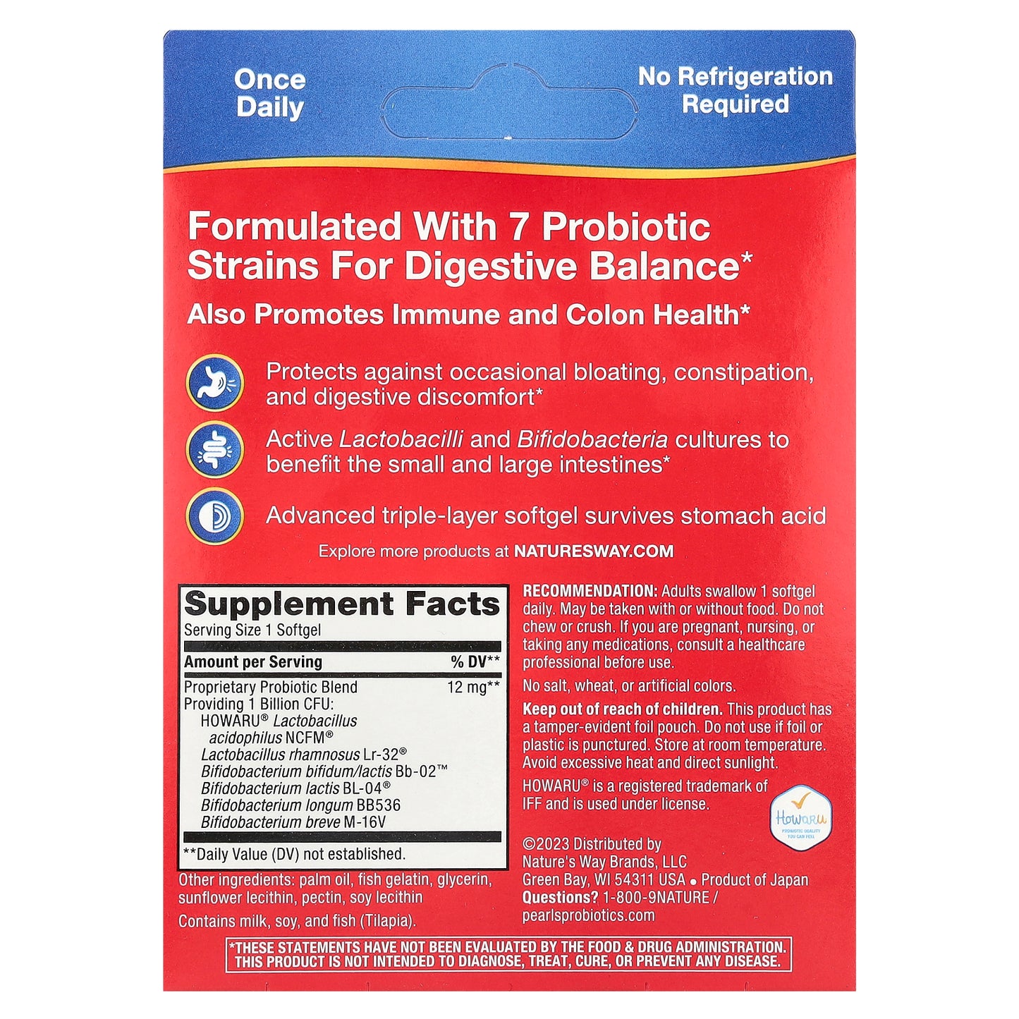 Nature's Way, Pearls Complete Probiotic, 1 Billion CFU, 90 Softgels