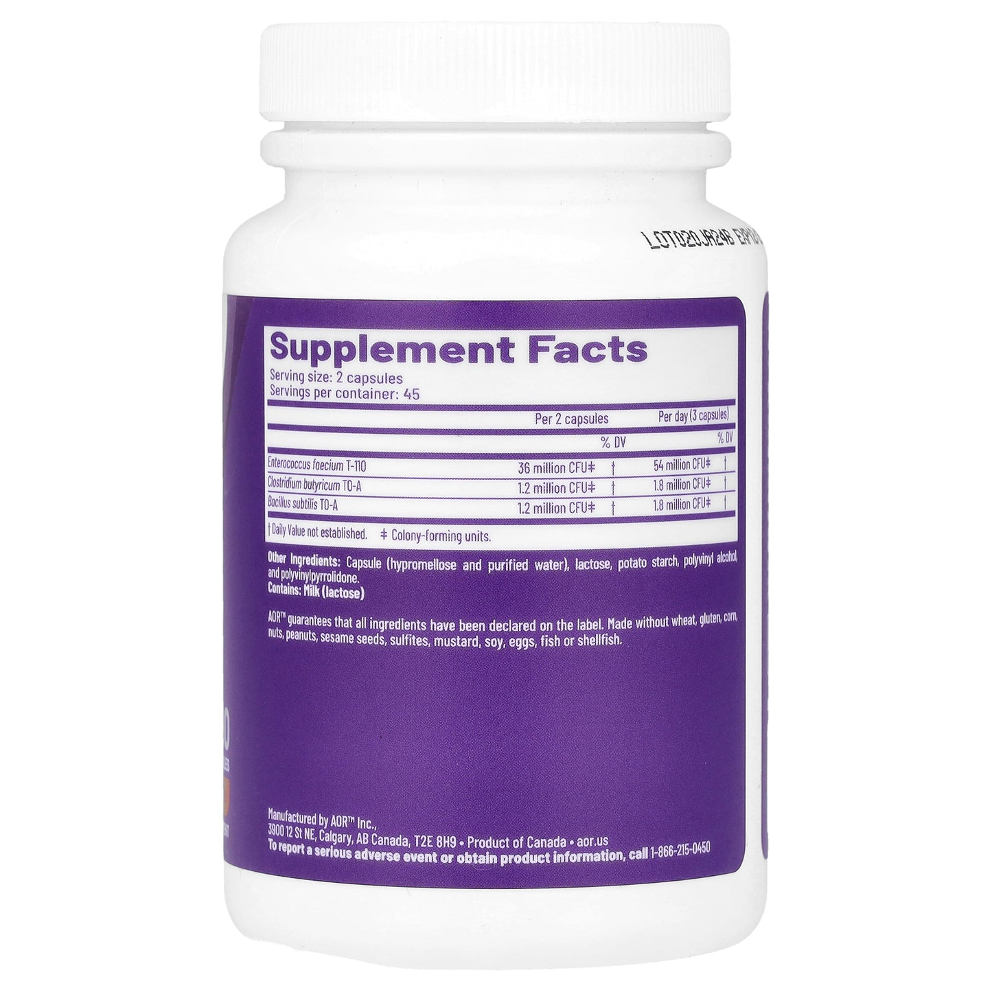 Advanced Orthomolecular Research AOR, Probiotic-3, 90 Capsules