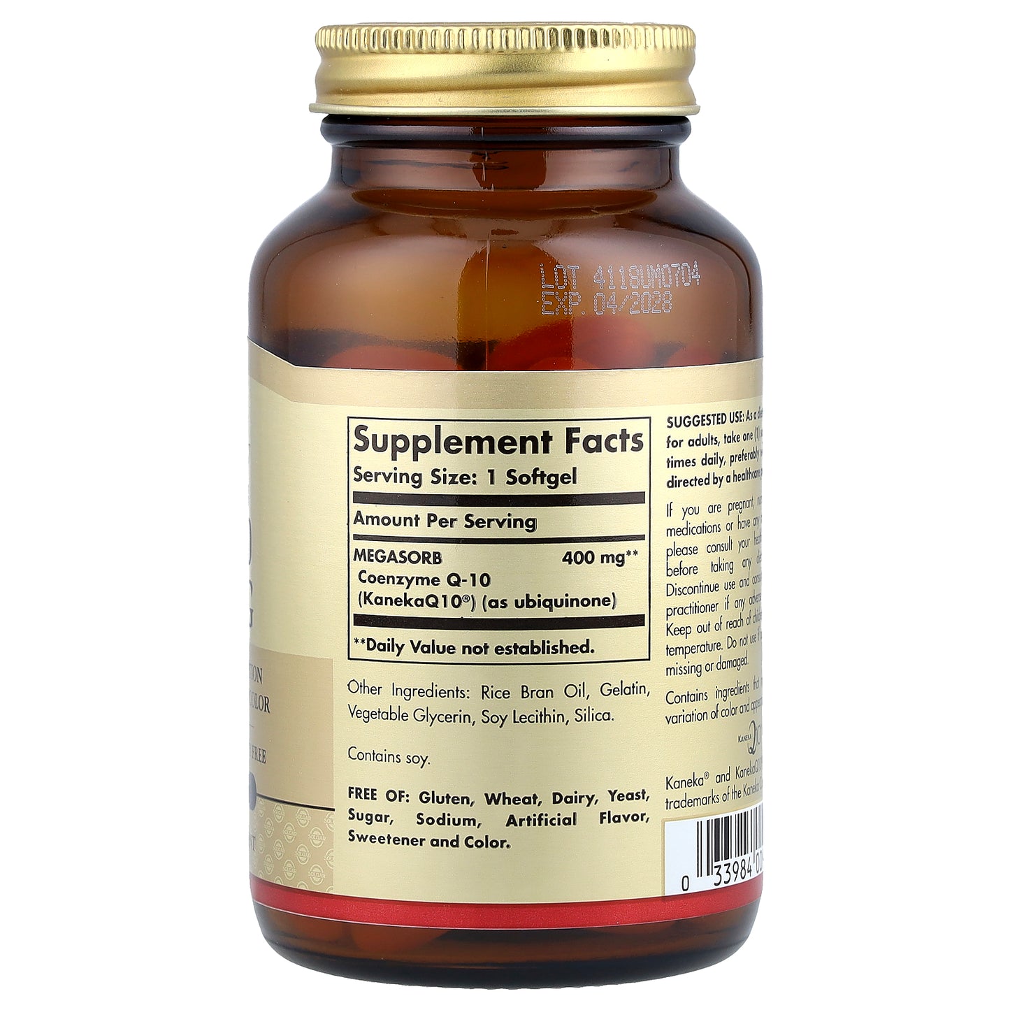 Solgar, Megasorb CoQ-10, 400 mg, 60 Softgels