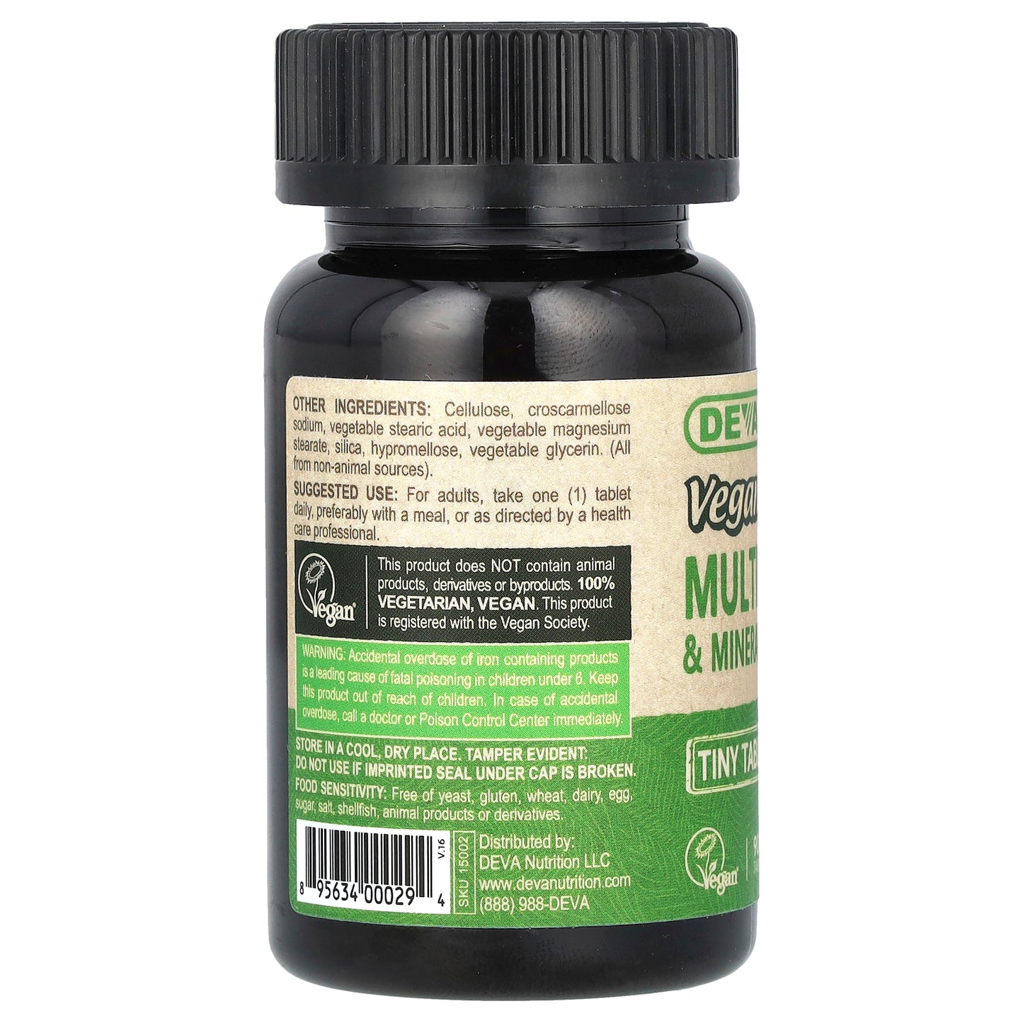 Deva, Vegan Multivitamin & Mineral Supplement, 90 Tablets