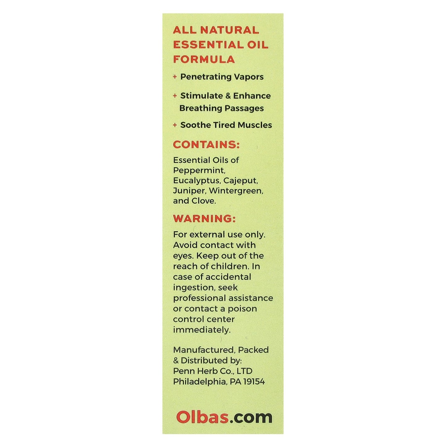 Olbas, Aromatherapy & Massage Oil, 0.32 fl oz (10 ml)