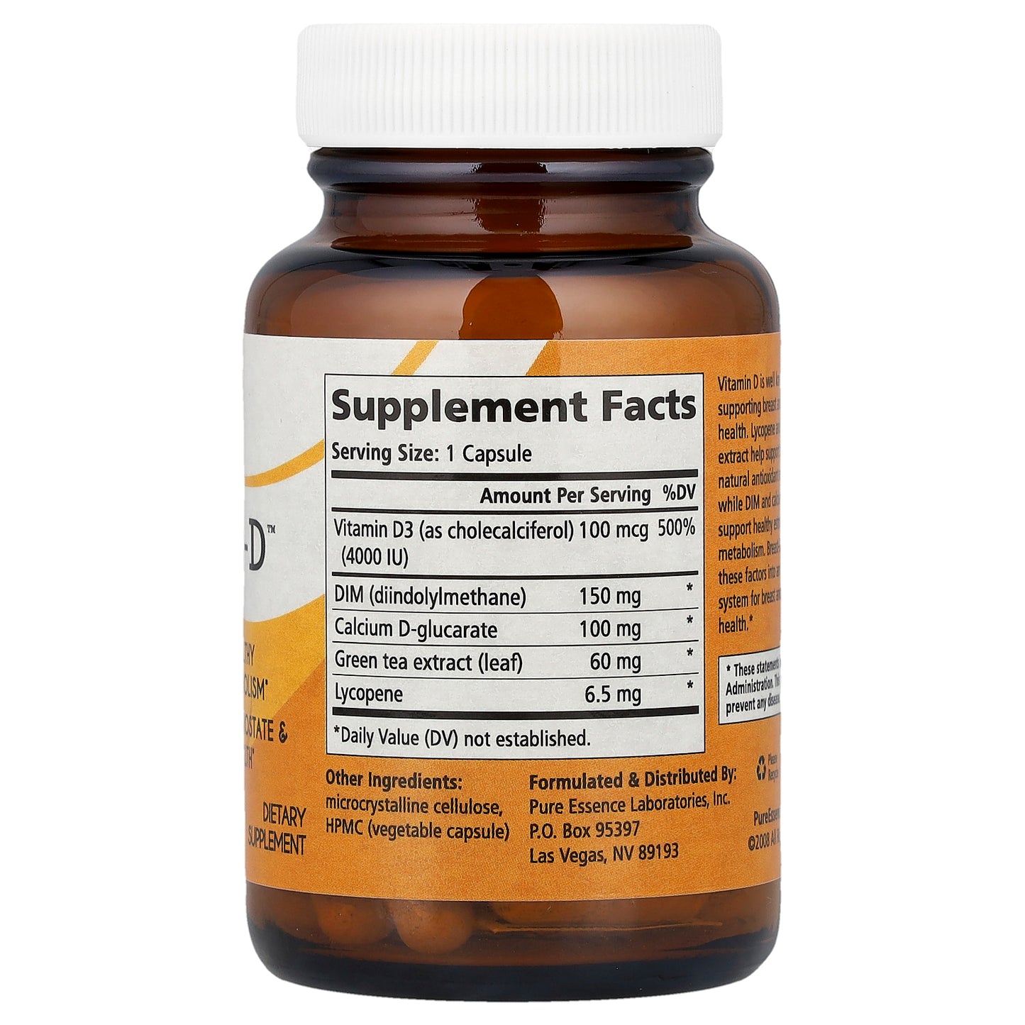 Pure Essence, Breast-D™, 30 Vegi-Caps