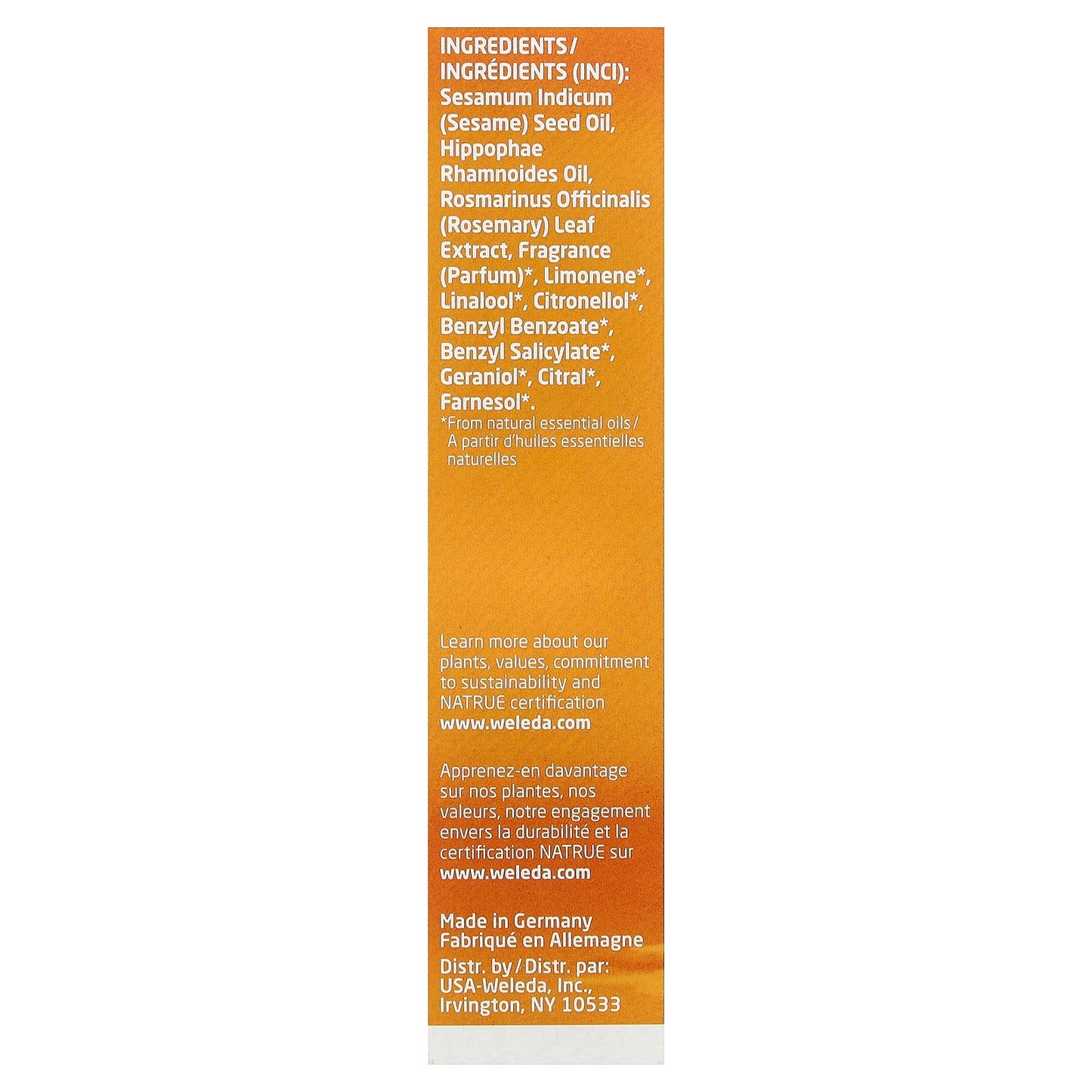 Weleda, Hydrating Body & Beauty Oil, Sea Buckthorn Extracts, 3.4 fl oz (100 ml)