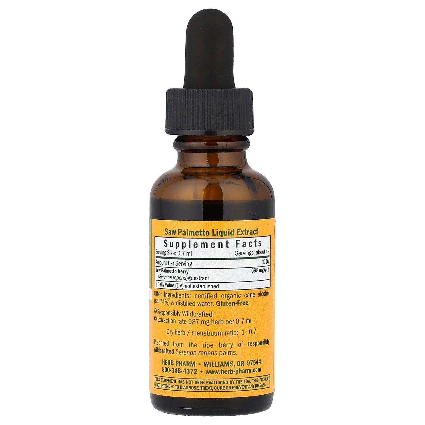 Herb Pharm, Saw Palmetto, 1 fl oz (30 ml)