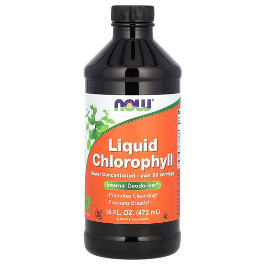 NOW Foods, Liquid Chlorophyll, Mint , 16 fl oz (473 ml)