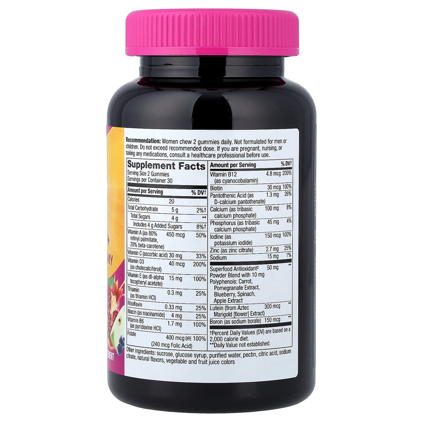 Nature's Way, Alive!® Women's 50+ Multivitamin Gummy, Mixed Berry, 60 Gummies