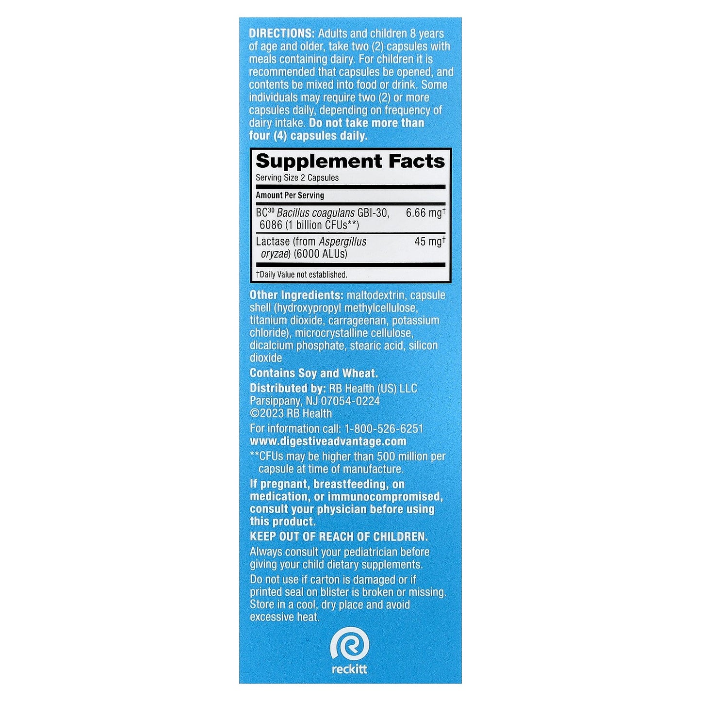 Schiff, Digestive Advantage®, Daily Probiotics + Lactose Support, 96 Capsules