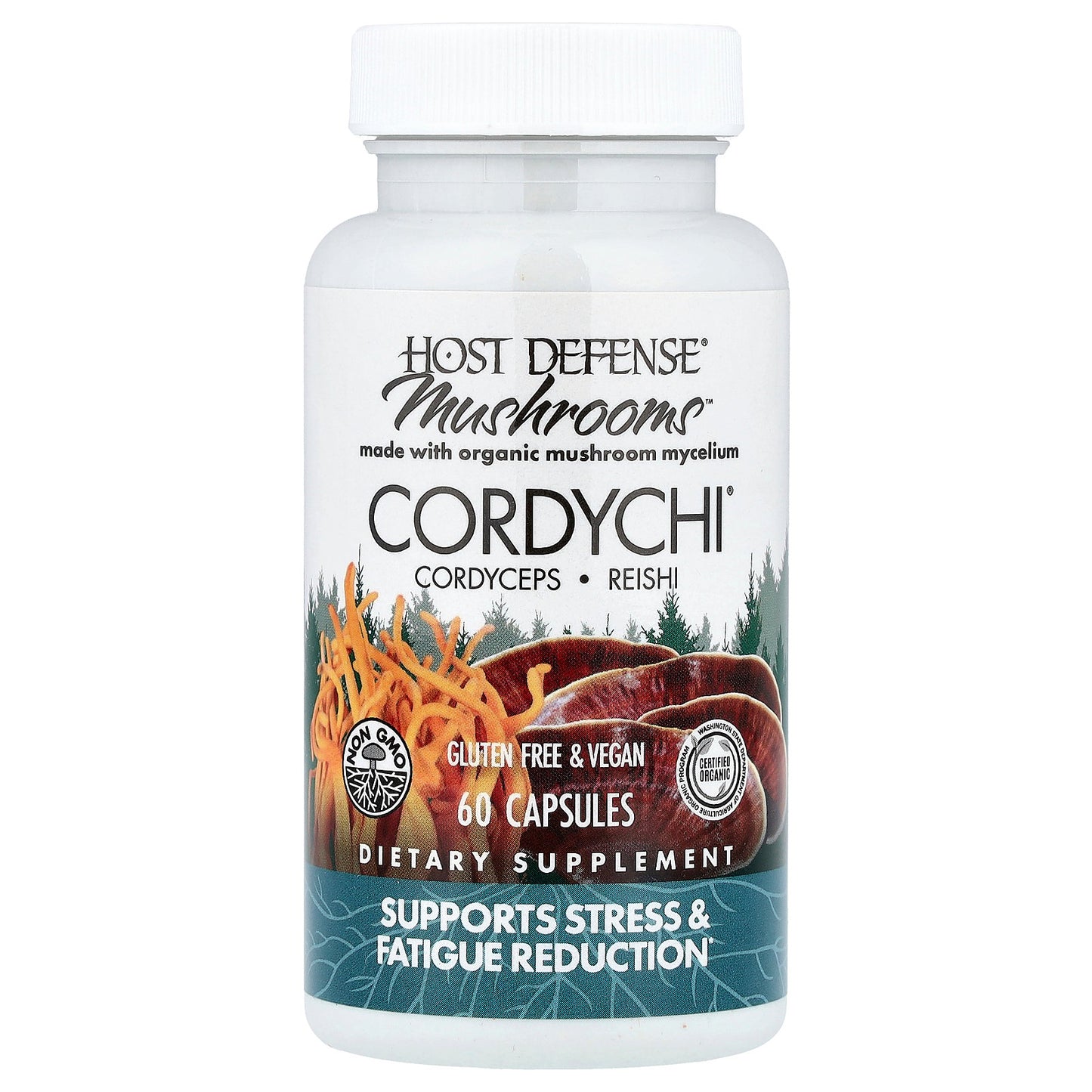 Host Defense, Mushrooms™, Cordychi®, 60 Capsules