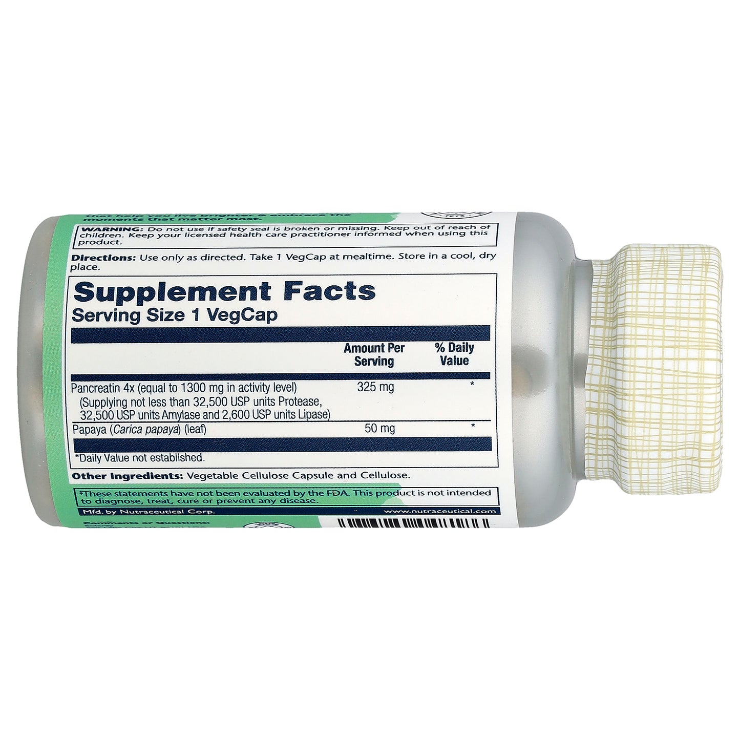 Solaray, Pancreatin 1300, 90 VegCaps