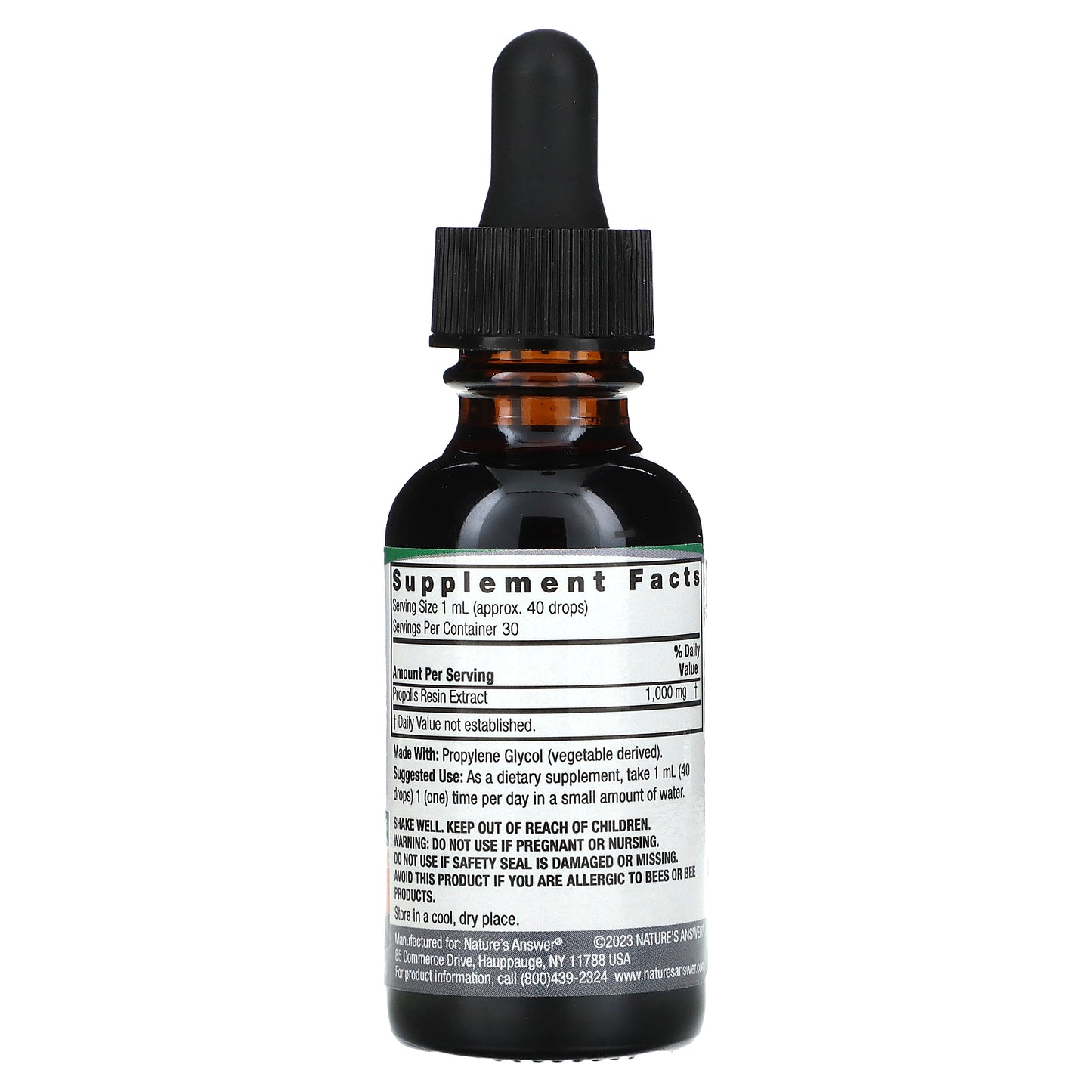 Nature's Answer, Propolis Extract, Alcohol-Free, 1,000 mg, 1 fl oz (30 ml)