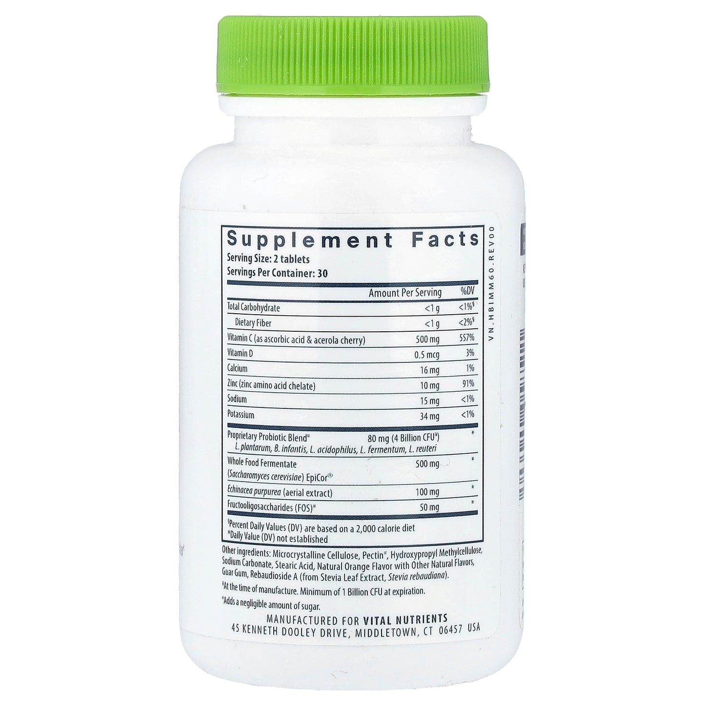 Vital Nutrients, Hyperbiotics®, Leaky Gut Defense Probiotic, 60 Vegan Tablets