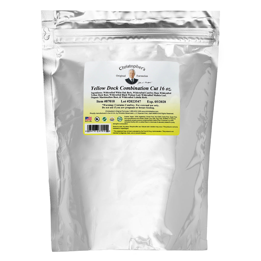 Christopher's Original Formulas, Yellow Dock, Combination Cut, 16 oz