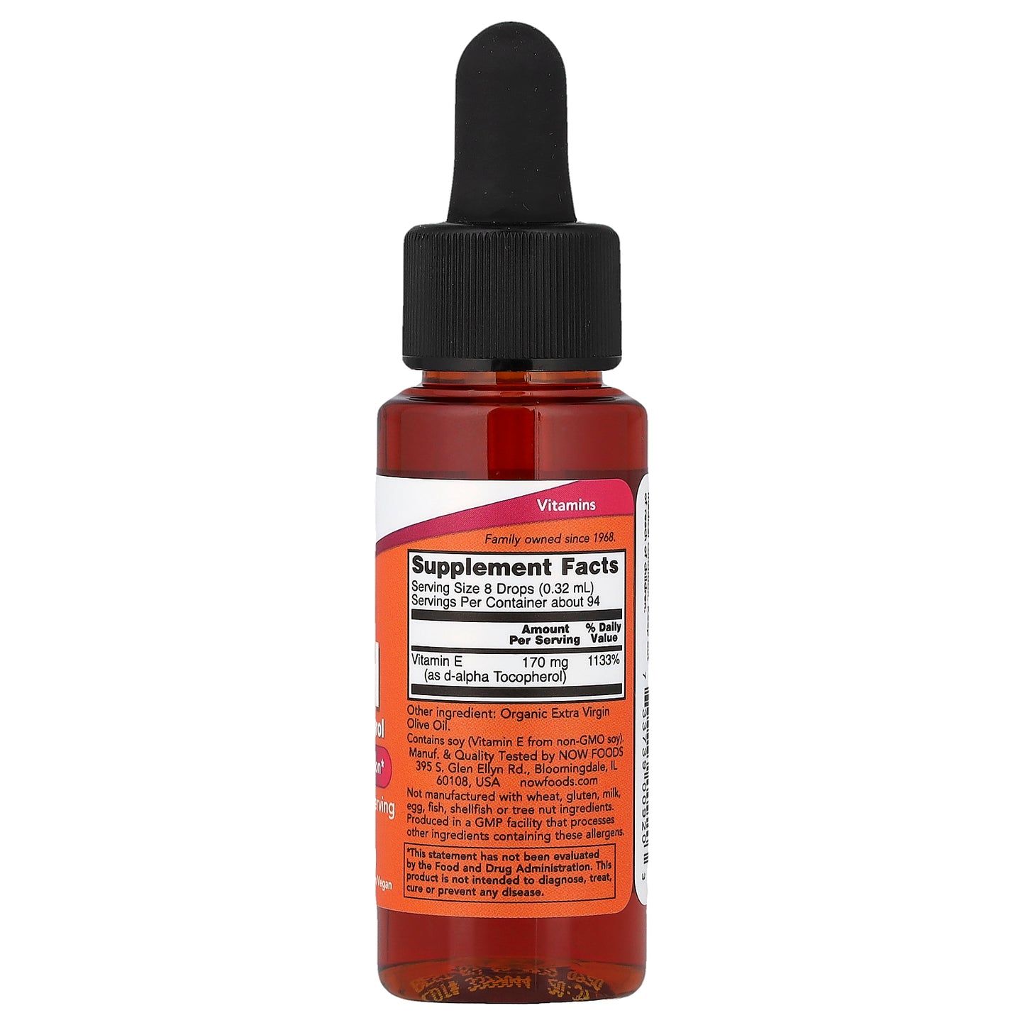 NOW Foods, Vitamin E-Oil, Antioxidant Protection, 1 fl oz (30 ml)