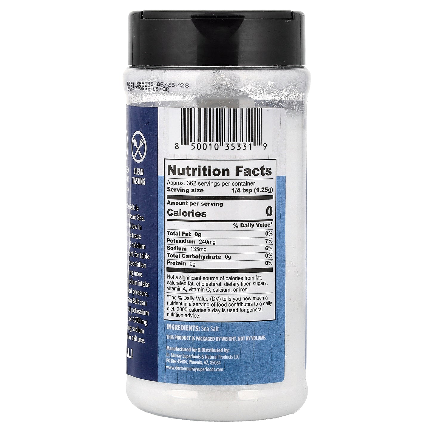 Dr. Murray's, Ideal Sea Salt, 16 oz (453.5 g)