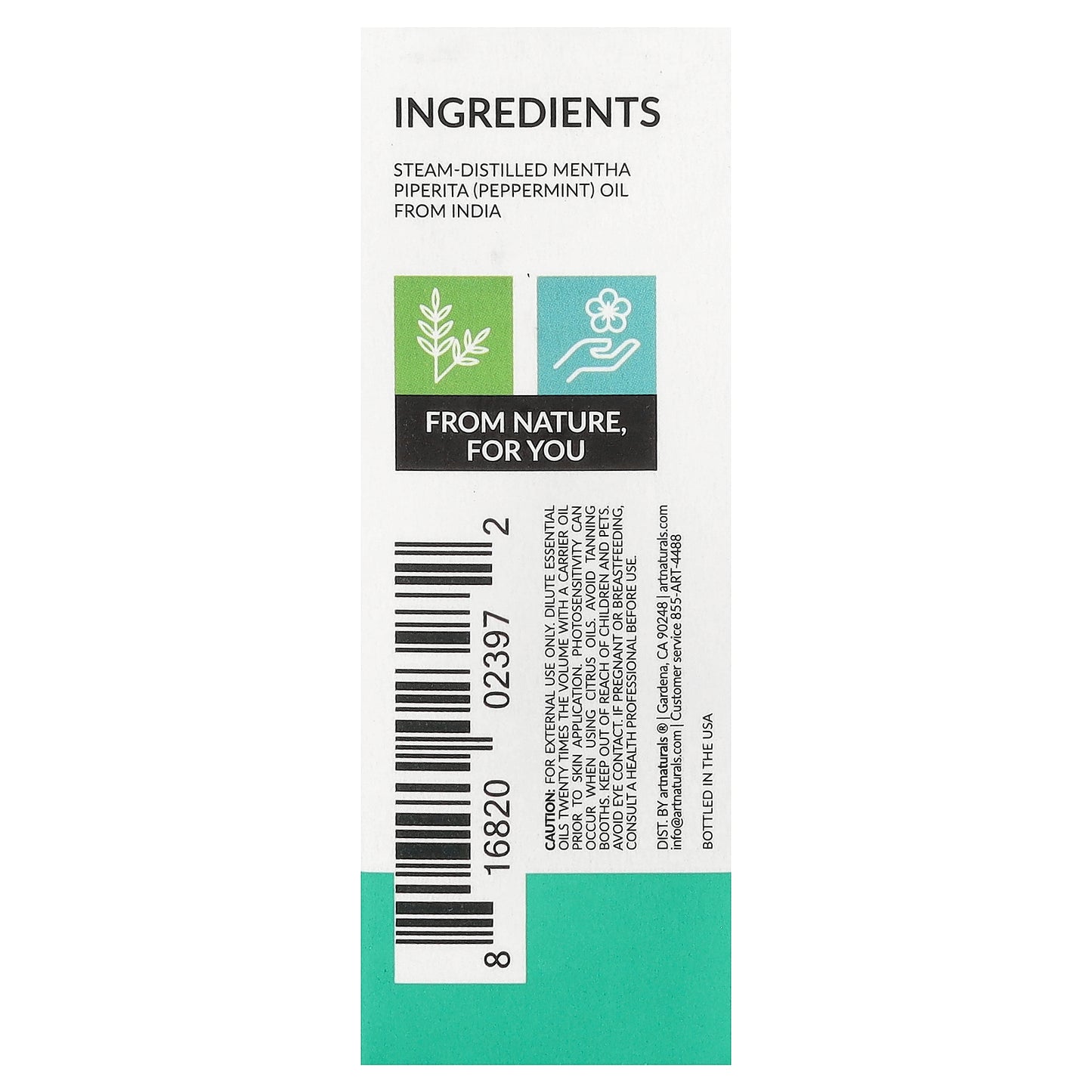 artnaturals, Peppermint Oil, 0.50 fl oz (15 ml)