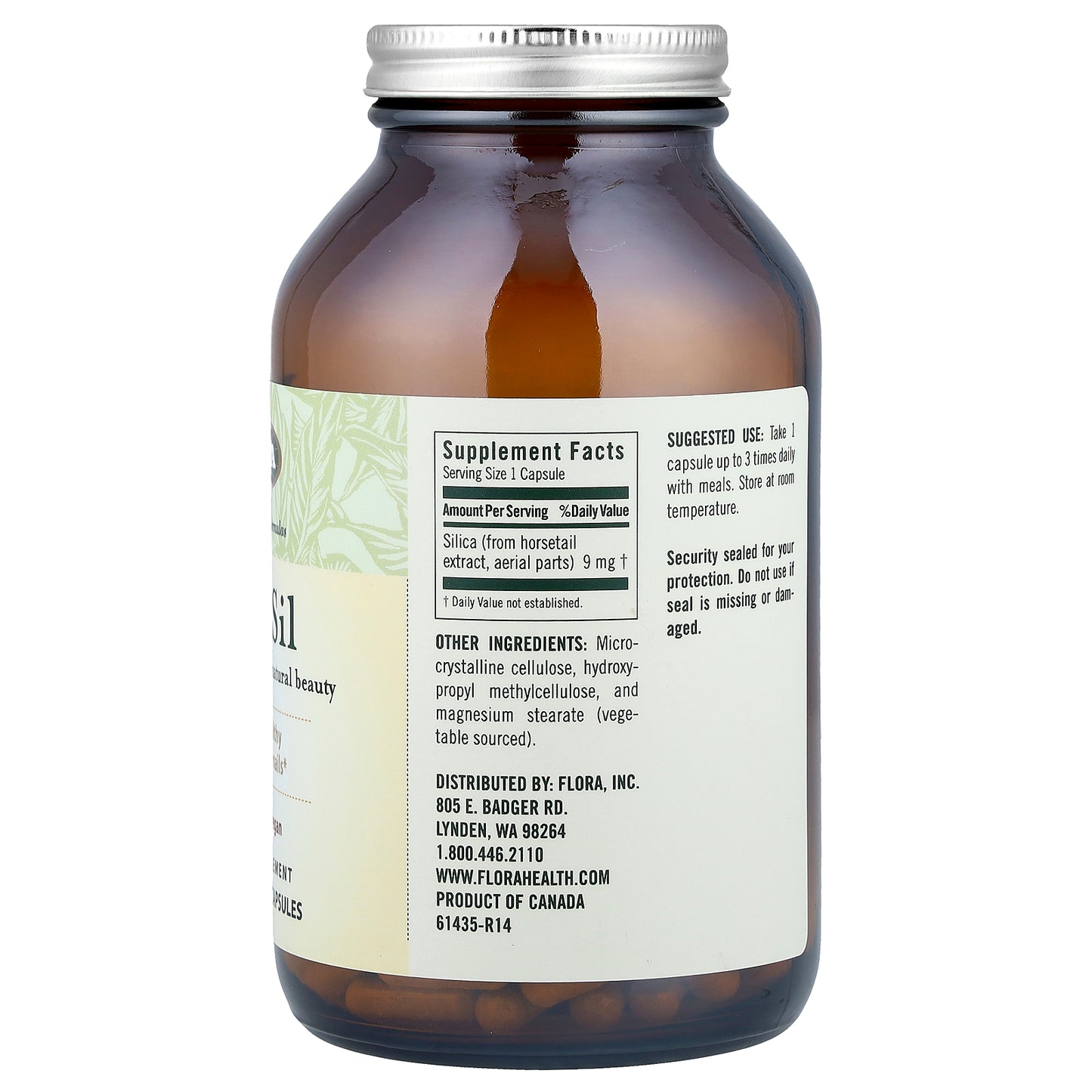 FloraSil, 180 Vegetarian Capsules (9 mg per Capsule)