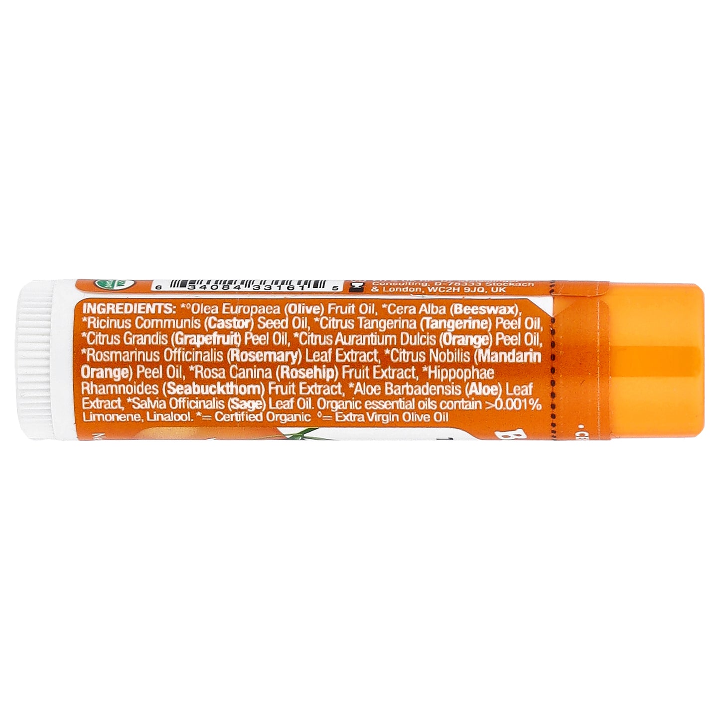 Badger, Lip Balm, Tangerine Breeze, 0.15 oz (4.2 g)