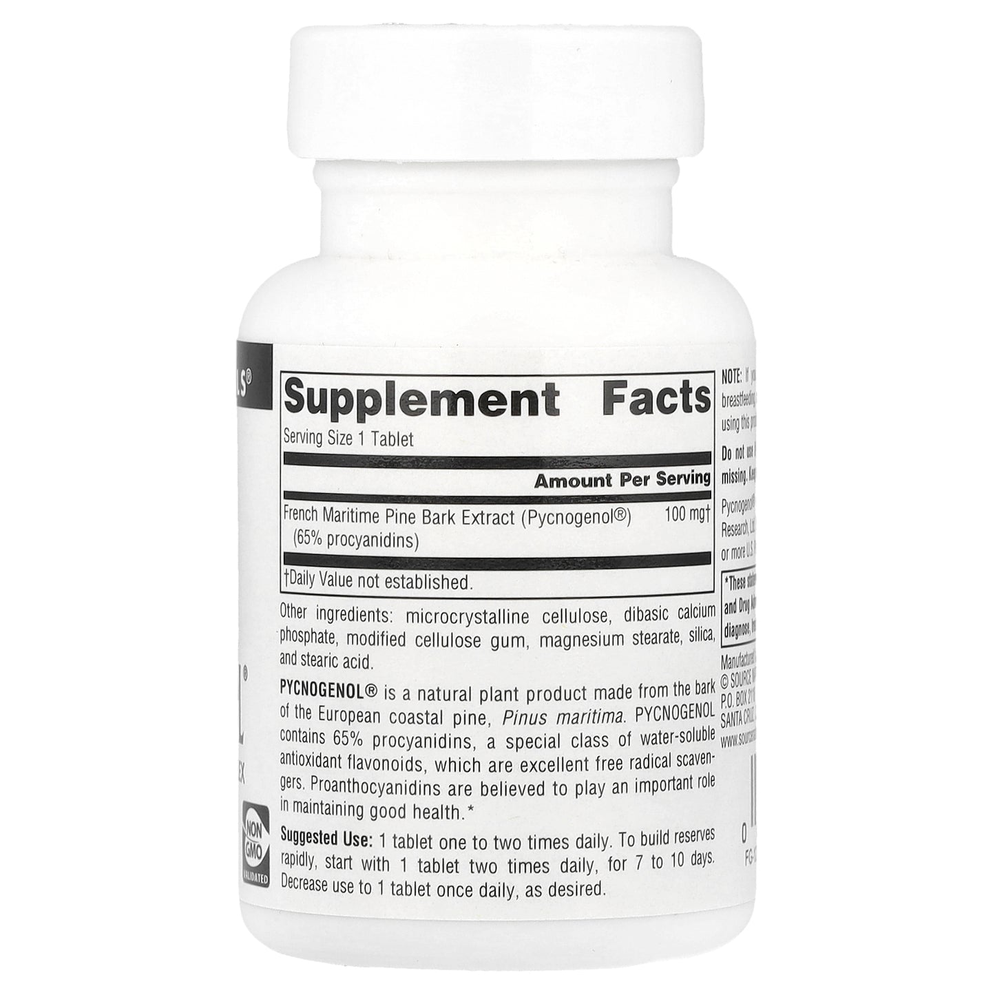 Source Naturals, Pycnogenol®, 100 mg, 60 Tablets